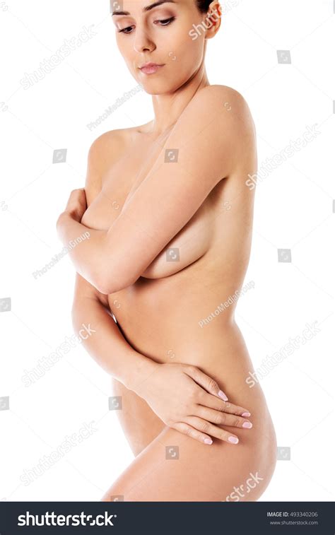 Picture Healthy Naked Woman Perfect Body Stock Photo
