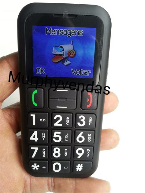 Celular Idosos Números Grandes Sos Emergencia 2 Chips R 379 99