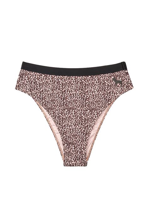 Buy Banded High Waist Bikini Bottom Order Undefined Online Pink