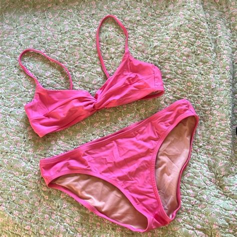 J Crew Swim J Crew Two Piece Strappy Twist Bikini Top And Bottoms Poshmark