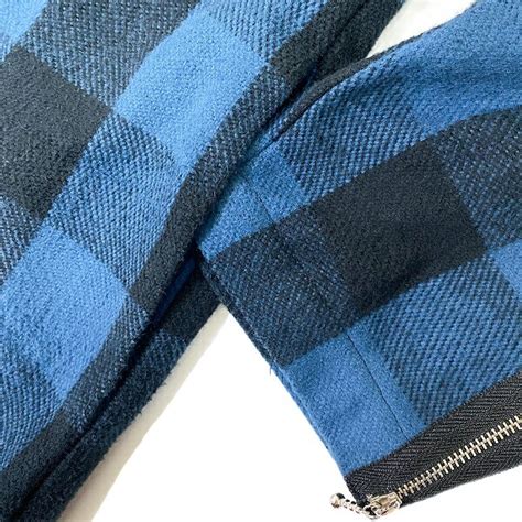 楽天市場 OFF SALEREC by Royal Pussy レック バイ ロイヤルプッシーBLOCK CHECK ROBE JAKCETブロックチェックノーカラー