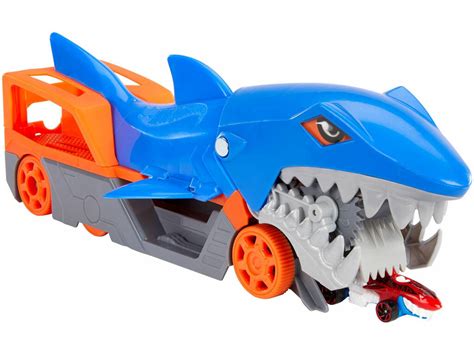 Hot Wheels Remolque de Tiburón de Transporte Mattel GVG Juguetilandia