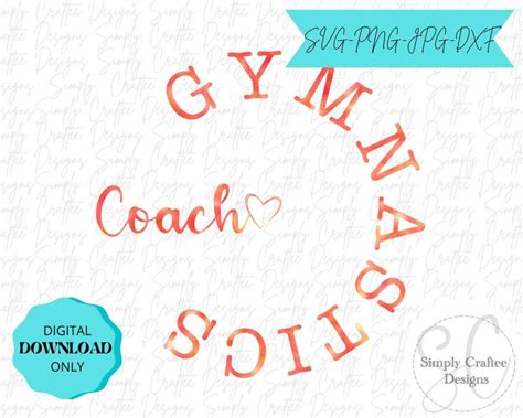 Gymnastic Coach Svg Coach Svg Gymnast Svg Gymnastics Svg Etsy