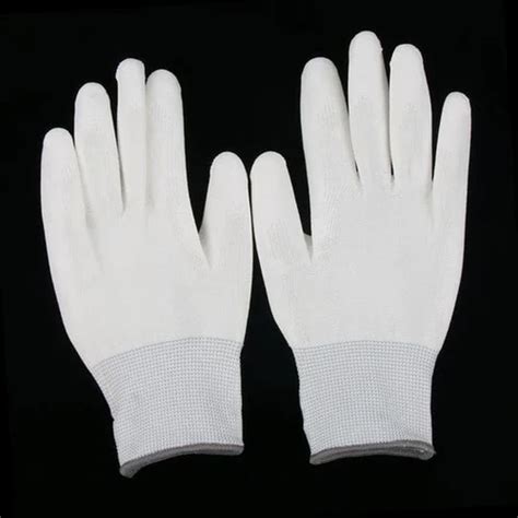 Ce White Pu Coated Safety Hand Gloves Size Free At Rs 25pair In Pune