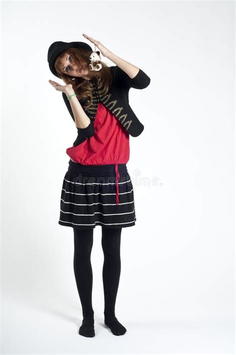 Masked Blonde Girl Posing Stock Photo Image Of Madness 16689264