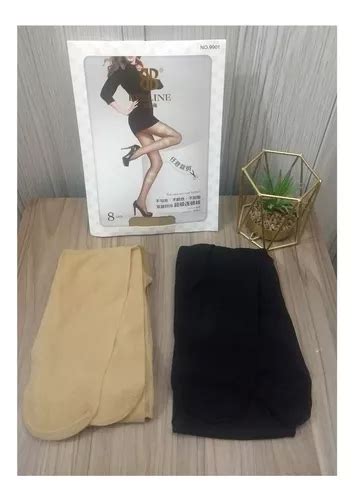 Meia Calça Resistente Não Desfia Kit Unid Preto Nude Parcelamento sem juros