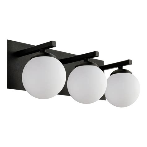 Luz Desing Aplique Luces Elyn Negro Globo Opal Apto Led G Deco