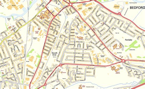 Bedford Street Map I Love Maps
