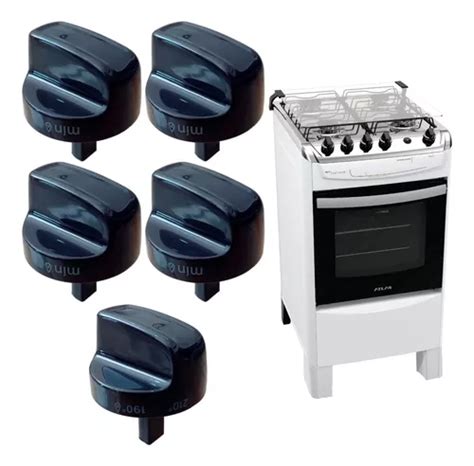 Kit 5 Botões Manipulos Fogão Atlas Fastcook 100 Original MercadoLivre