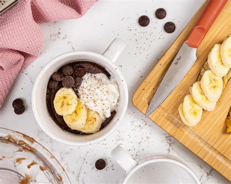 Banana Chocolate Mug Cake Easy Recipe For One Chelsweets