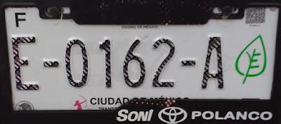 Placas de Autos de México y otras COS 999 AS CDMX Placa Taxi Híbrido