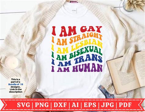 I Am Gay Svg Gay Pride Svg Lgbtqia Svg Proud Ally Svg Gay Pride Svg Lesbian Svg
