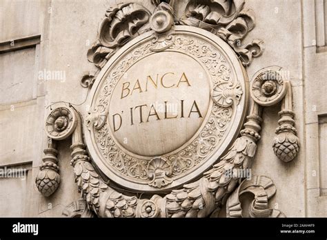 Banca Ditalia Bank Of Italy Logo Sign On The Offices Building In