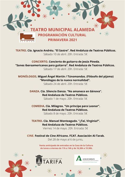 El Ayuntamiento de Tarifa anuncia una programación cultural variada y