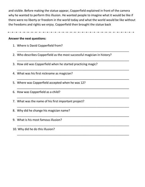 Worksheets On Reading Comprehension 6th Grade Reading Comprehension