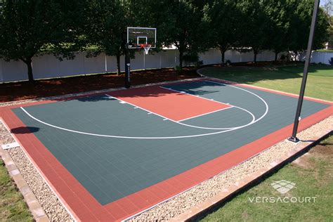 Backyard Half Basketball Court | Basketball court backyard, Backyard