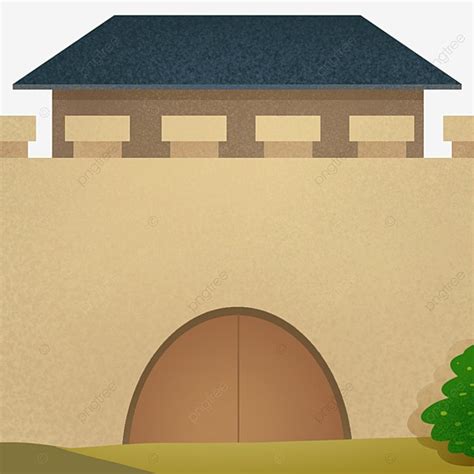 city wall border scene border cartoon border city wall png