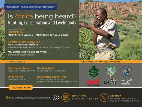Is Africa being heard? Hunting, Conservation and Livelihoods: Register