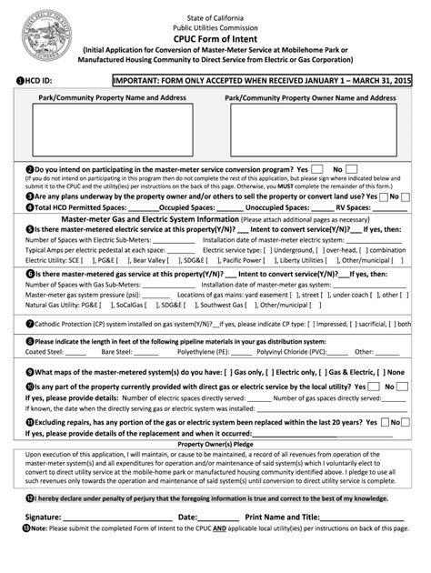 California Cpuc Intent Sample Form Fill Out And Sign