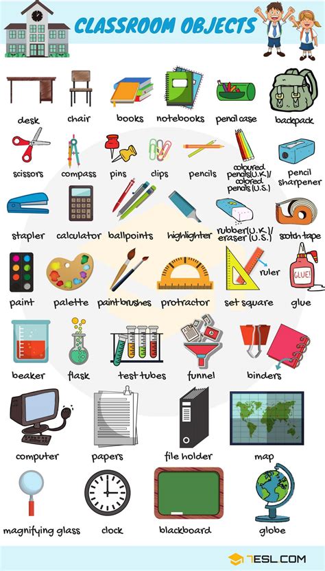 Classroom Objects In Classroom