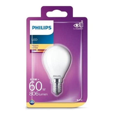 LED Glühbirne Philips E14 6 5W 230V 2700K Beleuchtung de