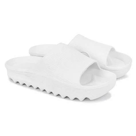 Monex Stylist White Slider For Men Gents Slippers Mens Slides