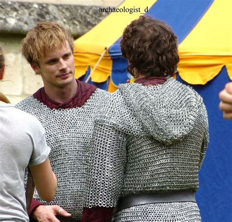 "Merlin" (behind The Scenes) Bradley James (Arthur) Merlin Colin Morgan, S Curl, Merlyn, James ...