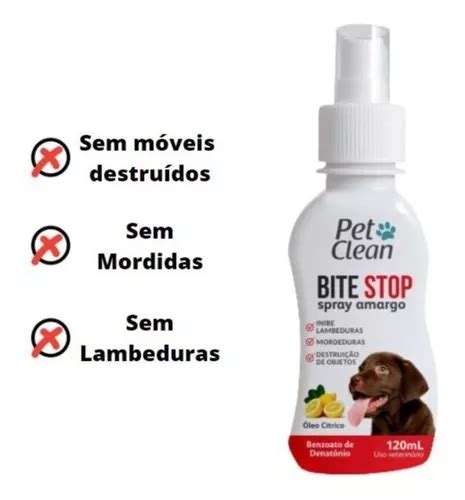 Bite Stop Spray Pet Clean Anti Lambedura E Mordedura 120ml MercadoLivre