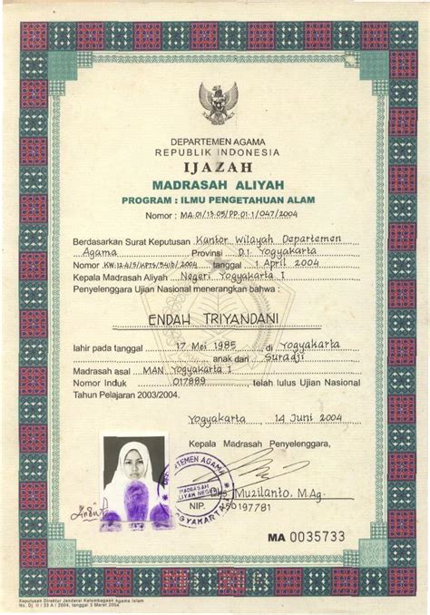 Contoh Ijazah Sma Tahun 2005 Imagesee