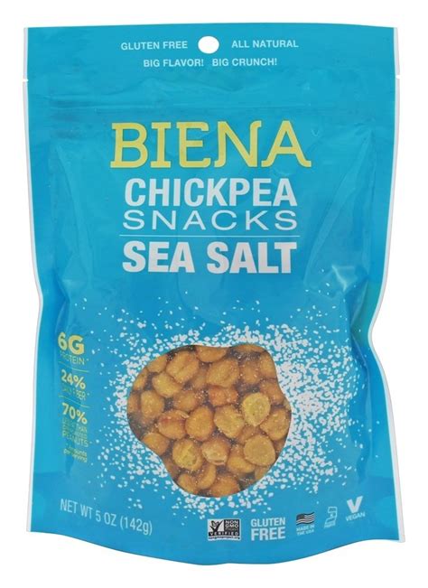 Amazon Biena Gluten Free Chickpea Snacks Sea Salt 5 Oz Pack Of