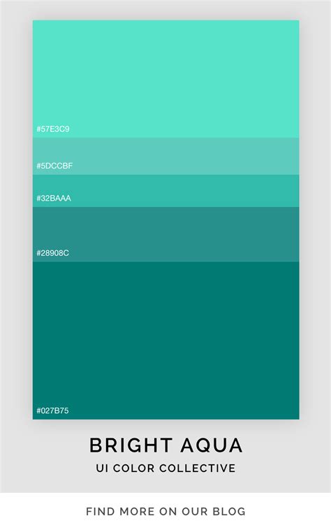 bright aqua color palette artofit