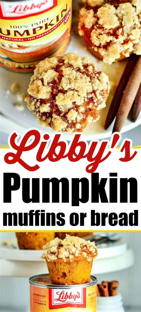 Libbys Pumpkin Muffins With Streusel