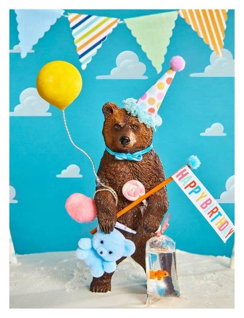 Carnival Cake Topper/Grizzly Bear Cake Topper/Party Animal Cake Topper ...