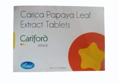 Carica Papaya Leaf Extract Tablet Packaging Type Box Packaging Size