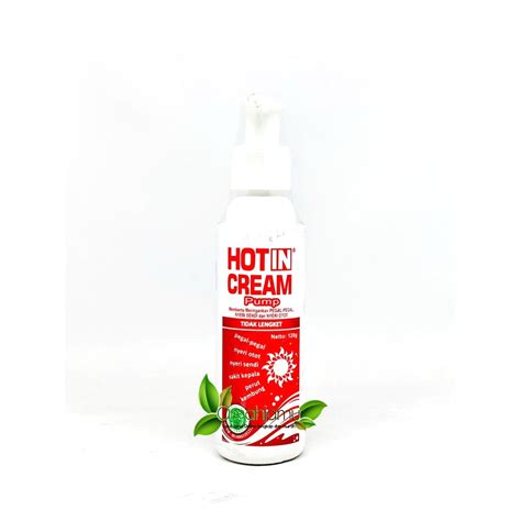 Jual Hot In Cream Ml Pump Cream Serba Guna Shopee Indonesia