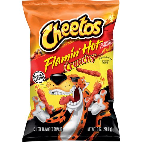 Cheetos Flamin Hot Crunchy Snacks Cheese Cheetos
