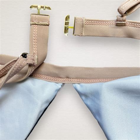 Swim Velvet Triangle Bikini Top And Bottom Large Teal Emerald Green