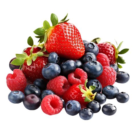 AI generated Assorted Fresh Berries on transparent background 35906692 PNG