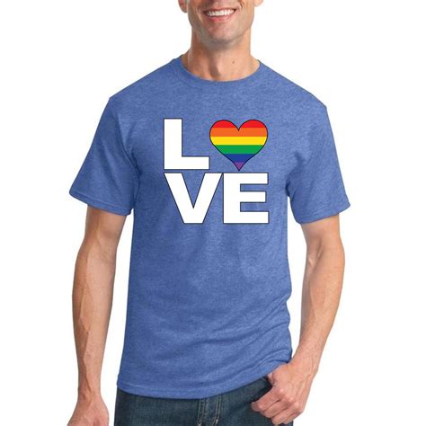 Love Rainbow Gay Lgbt Lesbian Pride Month Parade Support Mens Lgbt
