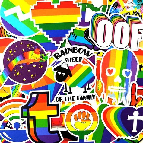 Regenboog Pride Lgbtq Gay Rainbow Stickers Mix Van Stuks Bol