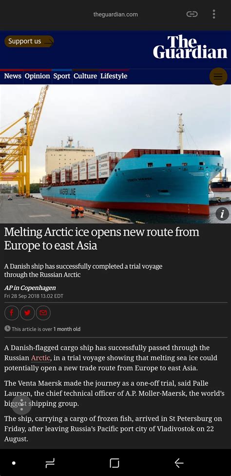 Humans won't exist but we have new shipping routes at least : r