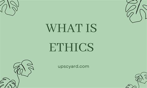 ethics  human interface upsc upsc yard