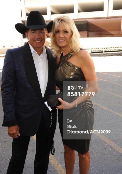 Musician George Strait And His Wife Norma Strait Pose Backstage