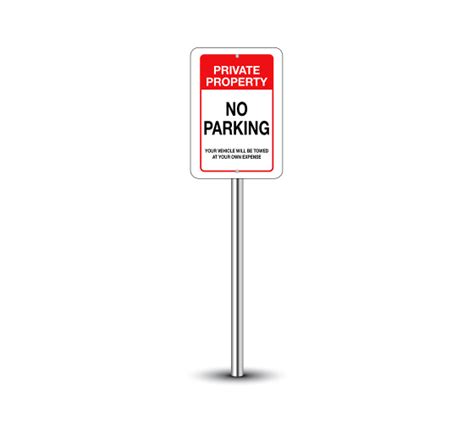 No Parking Sign Board