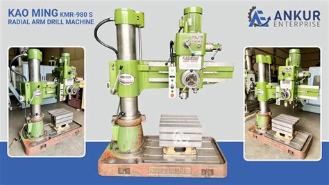 Radial Arm Drill Kao Ming KMR 980 S 40 Mm Capacity YouTube