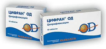 Цифран ОД - схемы назначения при ИМП