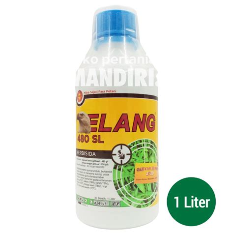 Jual HERBISIDA SISTEMIK PURNA TUMBUH ELANG 480 SL 1 LITER Indonesia