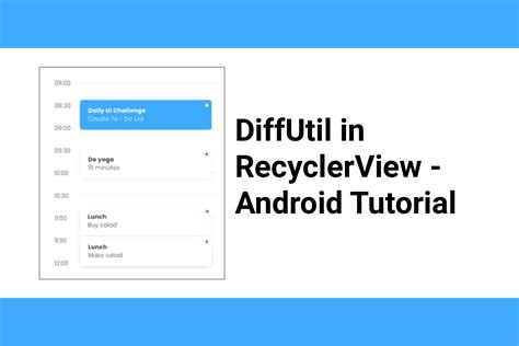 The Powerful Tool Diffutil In Recyclerview Android Tutorial