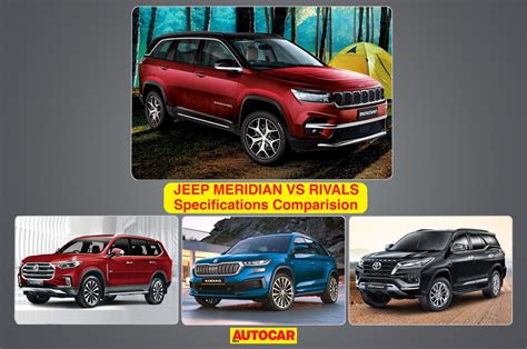 2022 Jeep Meridian Vs Rivals Dimensions Engines Compared Autocar India