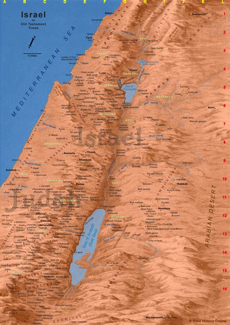 Map Of Israel Showing Megiddo